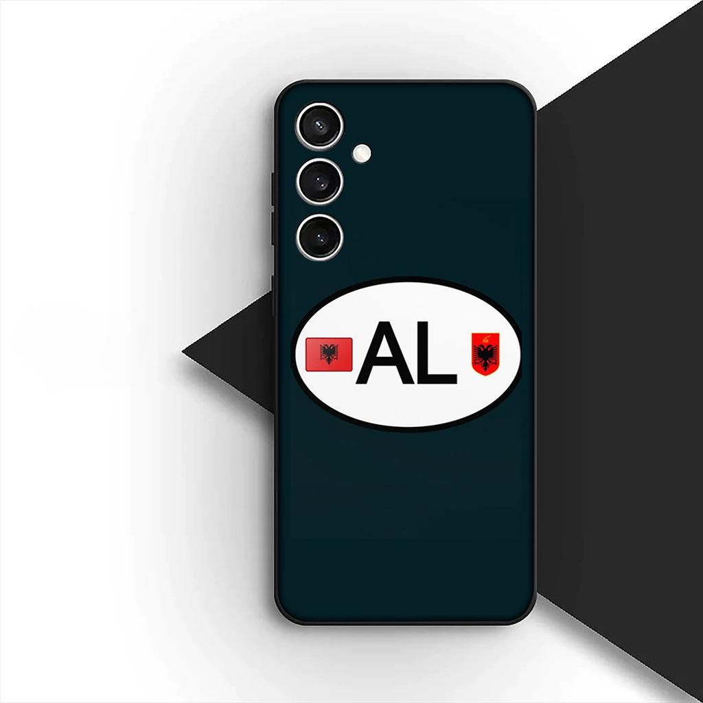 Soft Cover for Samsung Galaxy S24 S25 S23 FE Ultra Plus S7 Edge S25+ S23+ A56 5G Casing Phone Case Albania Love Albanians Flag