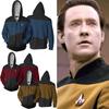 Voyager Captain Commander Zipper Sweatshirt Costume Men Hoodie Jacket