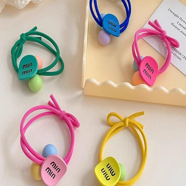 Colorful High Elasticity Hair Ties & Headbands for Girls