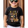 European Sizes Children Boys' T-shirt with Excavator Pattern Print and Fashionable Letter Print for Comfortable and Casual Round Neck Short Sleeves