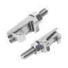 5pcs 304 Stainless Steel Hook Bolt M8/M10/M12 C-Clamp Pipe Bracket with MF/ISO Flange