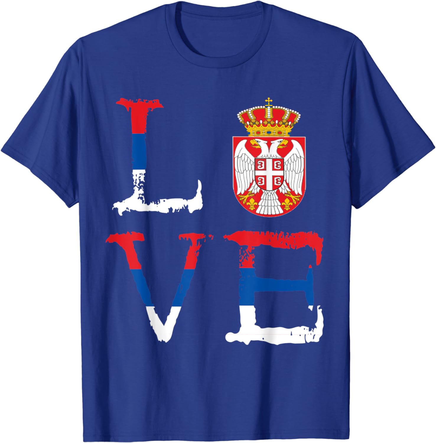 Serbia Crest Serbia Love Serbian Flag Srbija Men TShirt Short Sleeve Casual 100 Cotton Shirt S