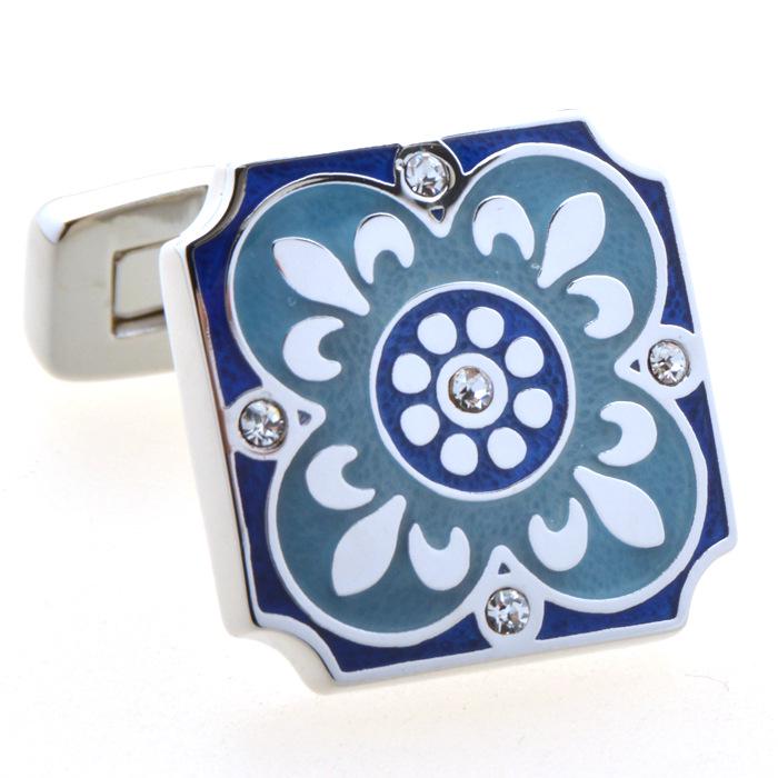 

Эмалевые запонки «Голубое небо и белые облака»: Мужская мода с французскими манжетами для бизнес-элиты