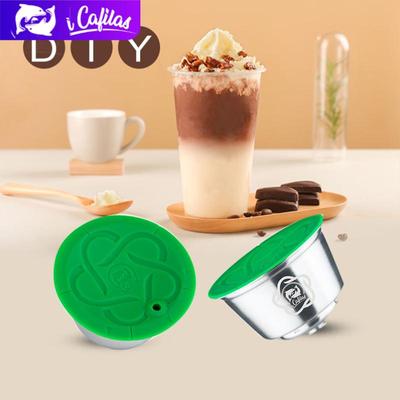 [YD06] Wiederverwendbare nachfüllbare Kaffeekapsel-Filterkapseln aus Edelstahl für Crema-Maker für DOLCE GUSTO-Maschinen Hibrew, Piccolo, Genio, Mini Me