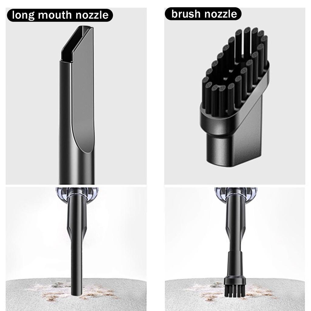 120W Wireless Car Vacuum Cleaner Cordless Handheld Auto Dual Use Mini Vacuum Cleaner With Built-in Battrery 165*45*60mm