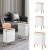 Large Capacity S/M/L Trash Can Press Type with Legs Waste Bin Odor-Control with Lid Plastic Trash Bin Bedroom