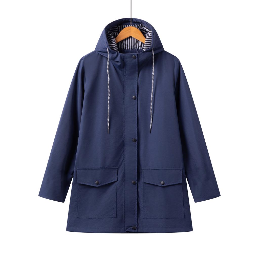 Thin Waterproof Hooded Jacket for Women Outdoor Mountaineering