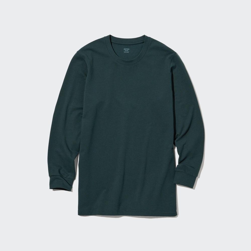 Uniqlo Japan HeaTTech CoTTon Crewneck T  exTra Warm  9 Mini Sleeve 