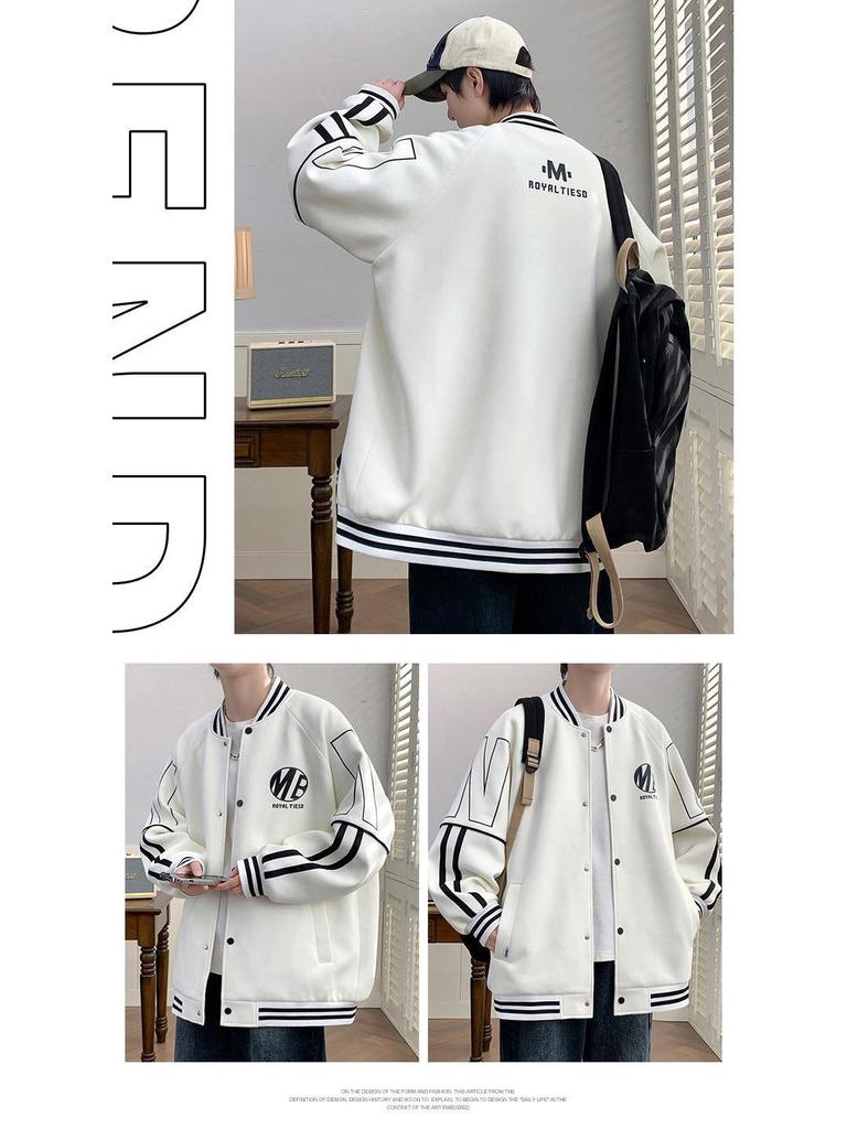 Youth Baseball Jacket for Spring and Autumn - Stylish 2025 Outerwear for Junior High and High School Boys