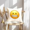 Federa per Cuscino Faccina Emoji Morbida Copricuscino in Peluche | Federa Decorativa Double-Sided | Arredo Casa Divano Camera da Letto