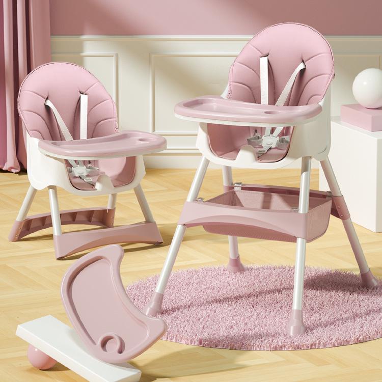 Adjustable Soft Baby High Chair with Detachable Seat