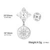 Witch Knot Tetragrammaton Pentagram Badge Pins Stainless Steel Brooch for Women Men Amulet Accessories Witchcraft Jewelry Gifts