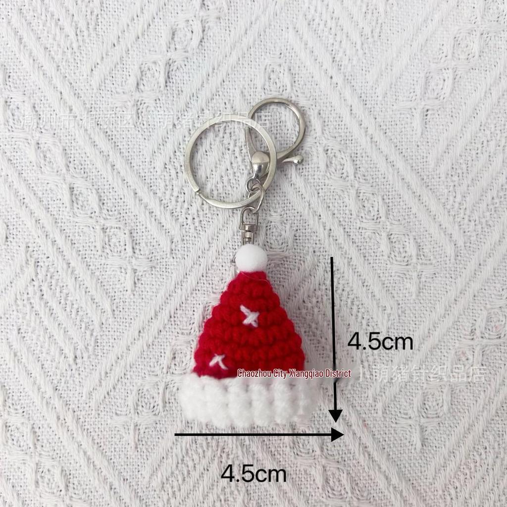 Handcrafted Santa Claus Crochet Keychain & Christmas Tree Decoration