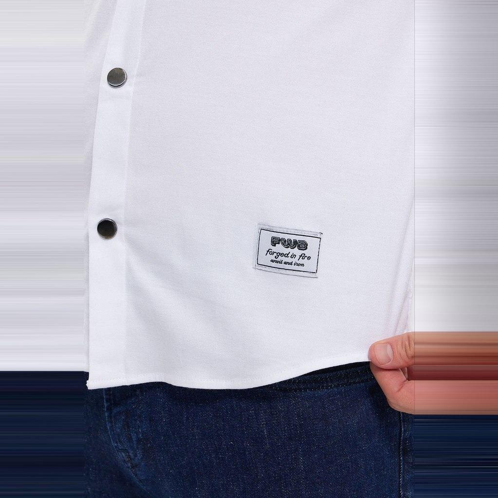 

Хлопковая рубашка DeepSEA Slim Fit с длинным рукавом и пуговицами 2403012 M чёрный