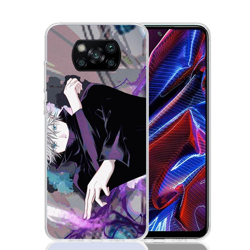 Japan Anime JujuKaisen Phone Case For Xiaomi Poco X7 X6 X5 Pro F7 Ultra Redmi 15C 15 13 13C 12 12C 10 10A 10C 9 9A 9C 9T Cover P