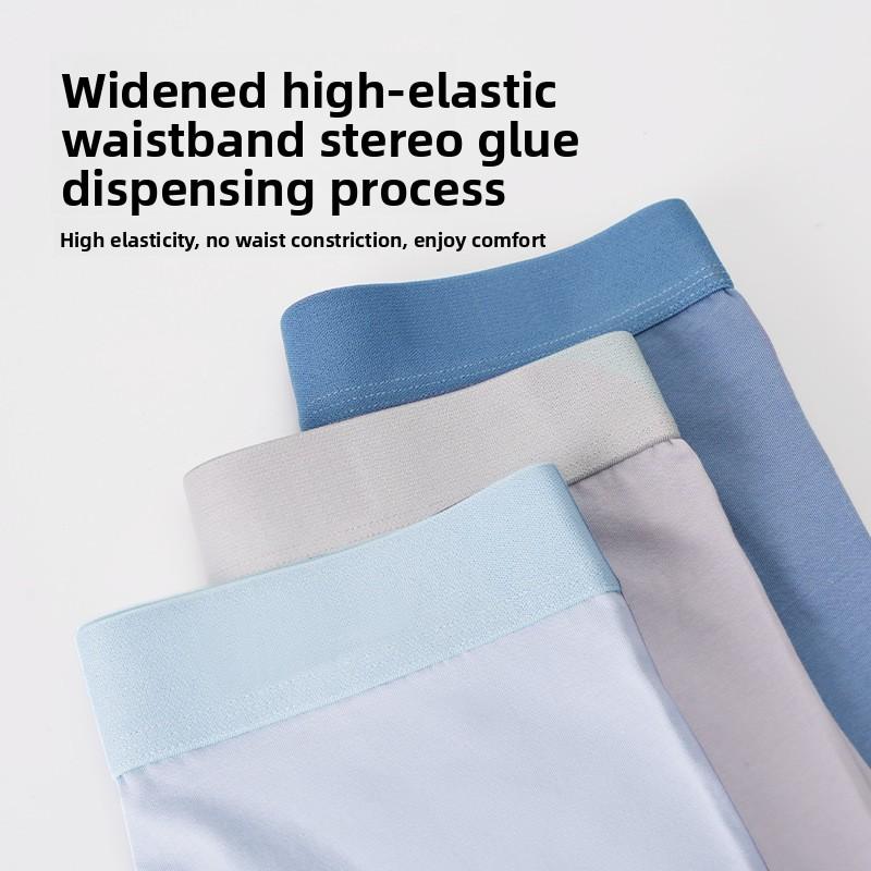 Plus Size Men's Spring and Summer Pure Cotton 10A Antibacterial Breathable Briefs