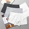 Męskie bokserki Jednokolorowe, oddychające, wypukłe w kształcie litery U, elastyczne, do połowy tali, uniwersalne, codzienne, do noszenia