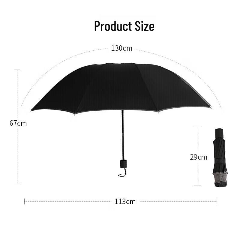 Mido Large 10-Rib Manual Reverse Folding Umbrella