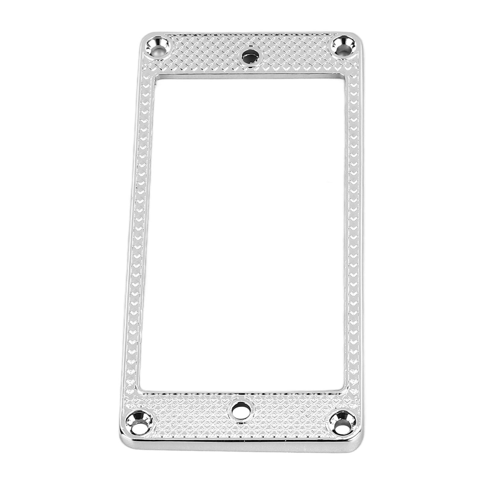 Guitar Pickup Frame Zinc Alloy Curved Bottom Professional Guitar Pickup Ring for LP Silver