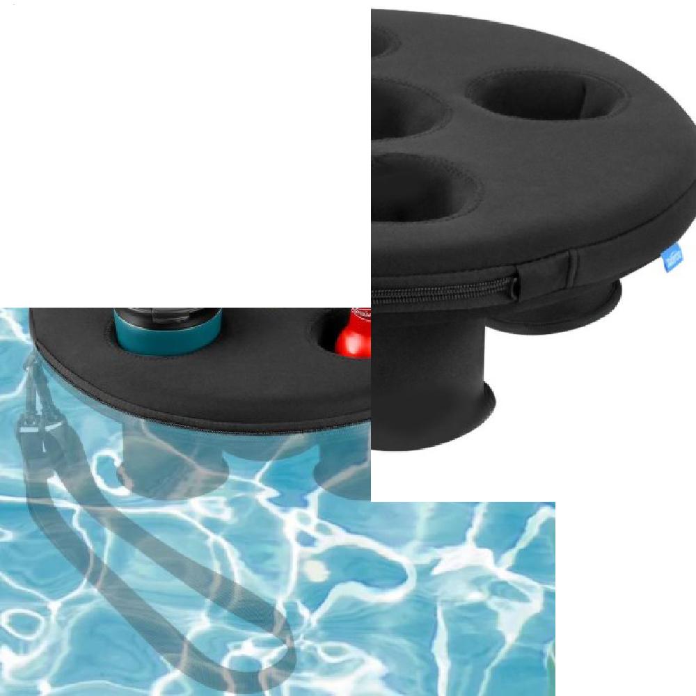 Pool Drink Floating Holder 5 Holes Pool Beverage Foam Floater Summer Spa Drink Tray Water Surface Floating Cup Holder Cup
