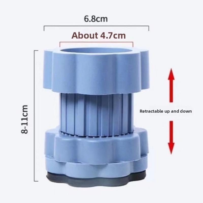 4Pcs Multi-Functional Washing Machine Shockproof Pad Adjustable Anti-Slip Anti Vibration Mat Universal Furniture Foot Pad