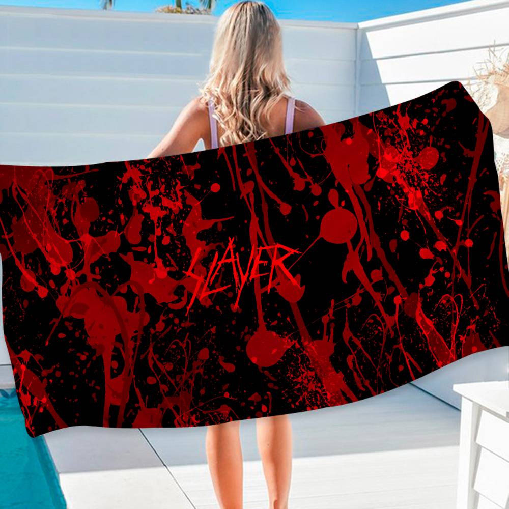 H-Heavys-Metals-Band Slayer Big Microfiber Beach Towels Quick Dry Towel Sand Beach Towels Pool Towel for Travel Swim Pool Yoga