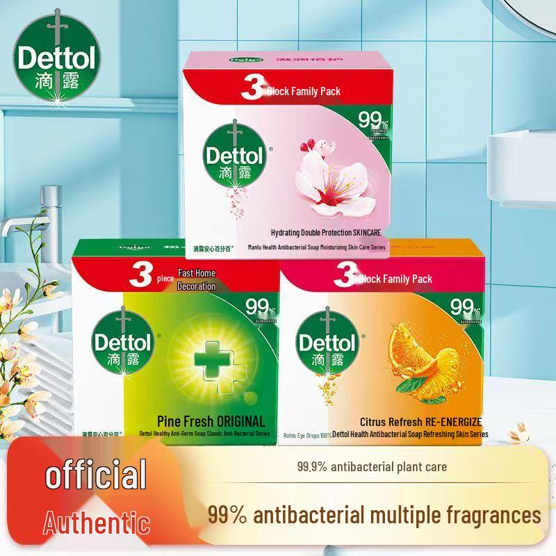 Dettol Citrus Fresh Bar Soap Family Pack