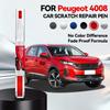 Voor Peugeot 4008 Autolak Reparatie Pen Touch-up Krasverwijderaar DIY Auto Accessoires Blauw EDZ Wit KWE Zwart KTV Rood Grijs ERH