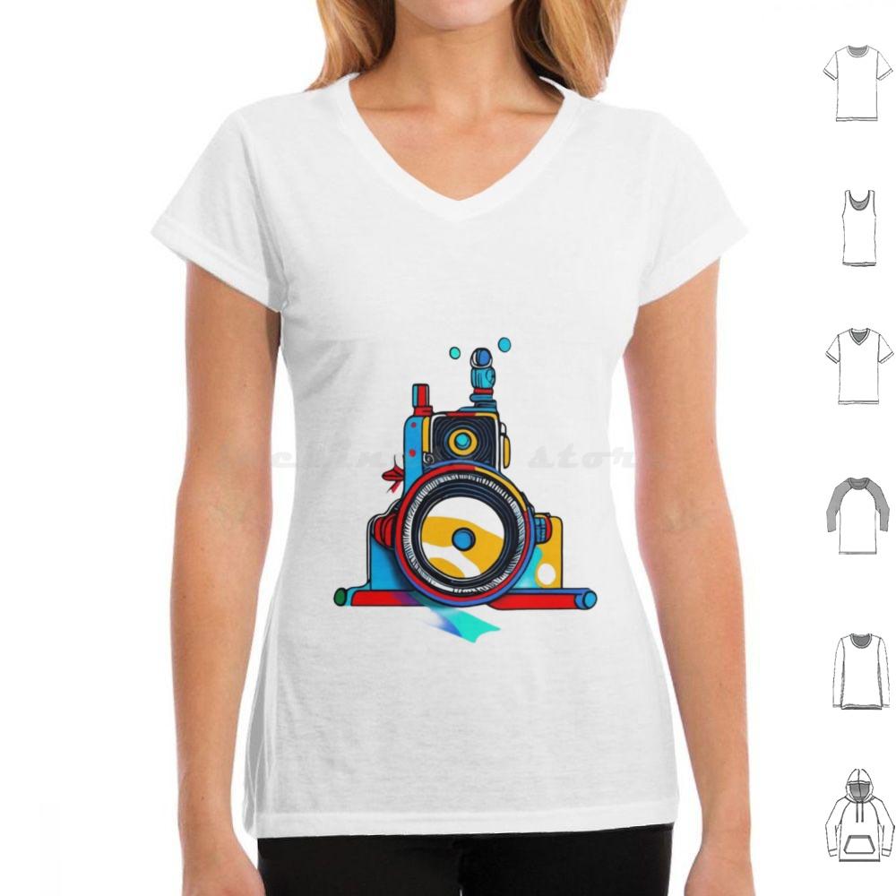 Fotografia T Shirt 6xl Cotton Cool Tee Fotografia Magliette Retro Film Sculpture Cinema Fotografia Vintage Camera Hasselblad