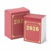 Aishaba 2026 Year Daily Calendar Mini Desktop 365 Days Removable One Page Time Dedicated Case Retro