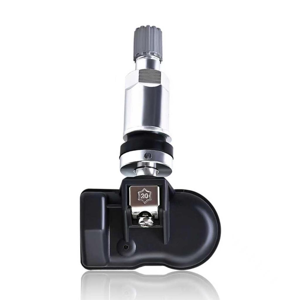 Universal TPMS Sensor 315MHz+433MHz, Tire Pressure Monitoring Sensor Programmable Compatible with TPMS Tool TS408 TS508, Replaceable Metal Valve Stem