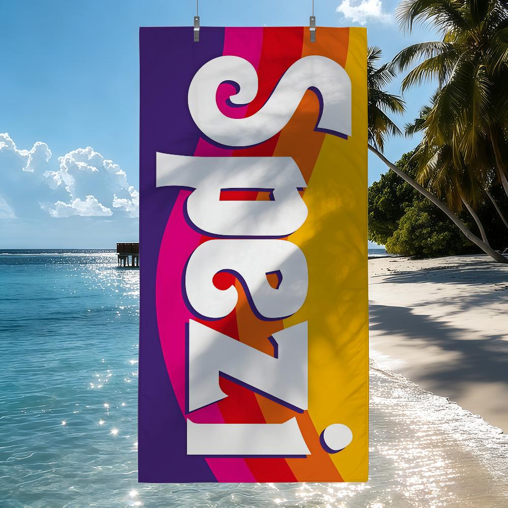 Asciugamano Moda P-Paulaner S-Spezi Asciugatura Rapida Teli da Spiaggia Adatti per Piscine Campeggio Yoga e Palestra