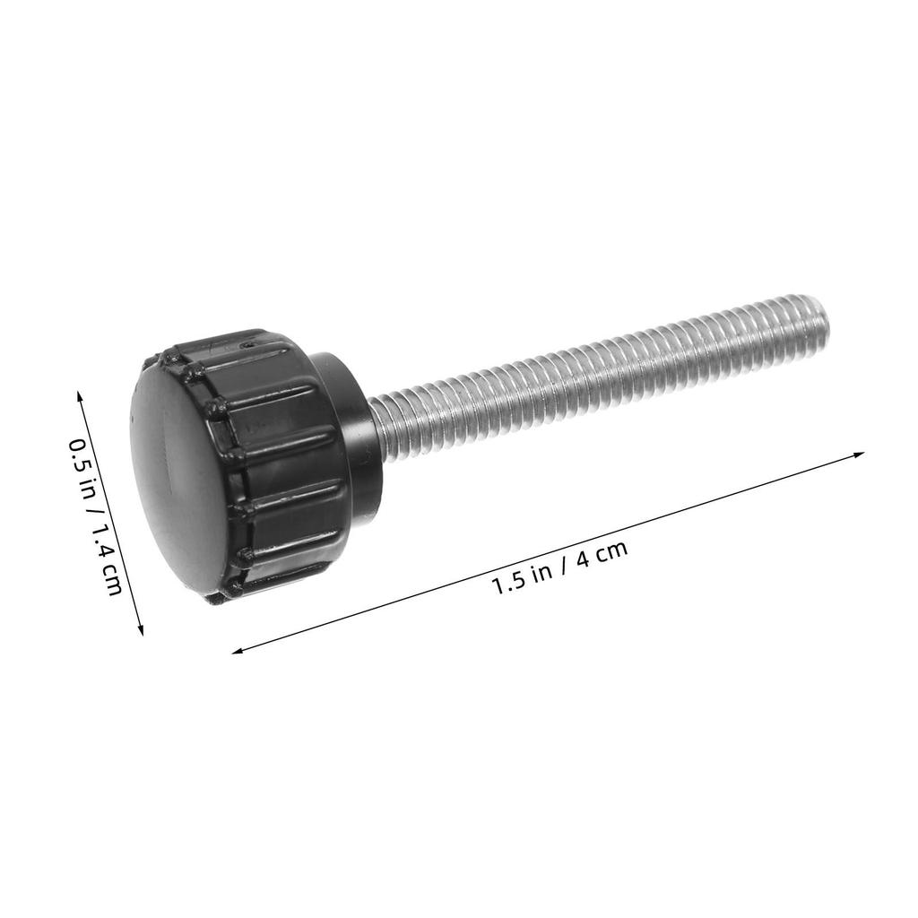 10Pcs Stainless Steel Round Head Knurled Thumb Screws M4x10mm Easy Tightening Mounting Screws for Machinery Monitor
