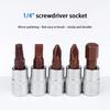 1/5 Pcs Screwdriver Bits 1/4 Inch Drive Socket Head Tools T15 T20 T25 T30 T40 Socket Wrench Adapter Hand Practical Tools New