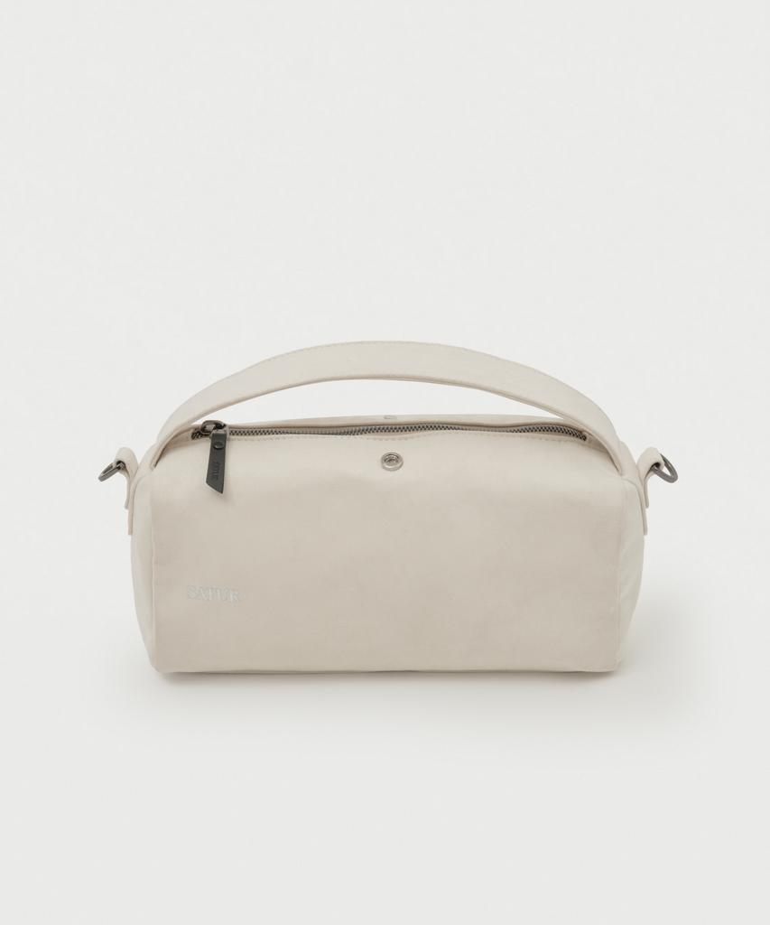 Satur Verona Synthetic Suede Bag Cream