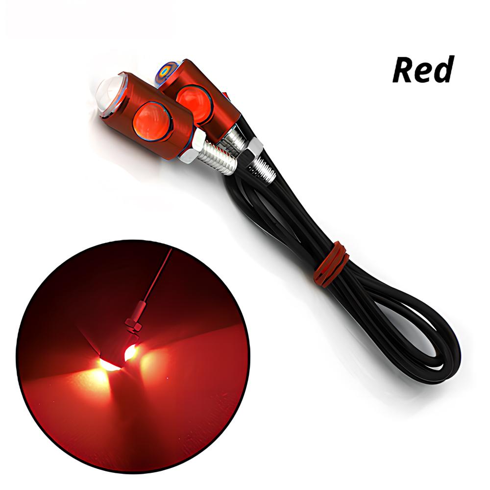 

2 шт. светодиодные тормозные лампы для мотоциклов, болты для номерного знака автомобиля, задние фонари, противотуманные лампы, указатели поворота, боковые указатели поворота, украшения, яркие 2Pcs красный