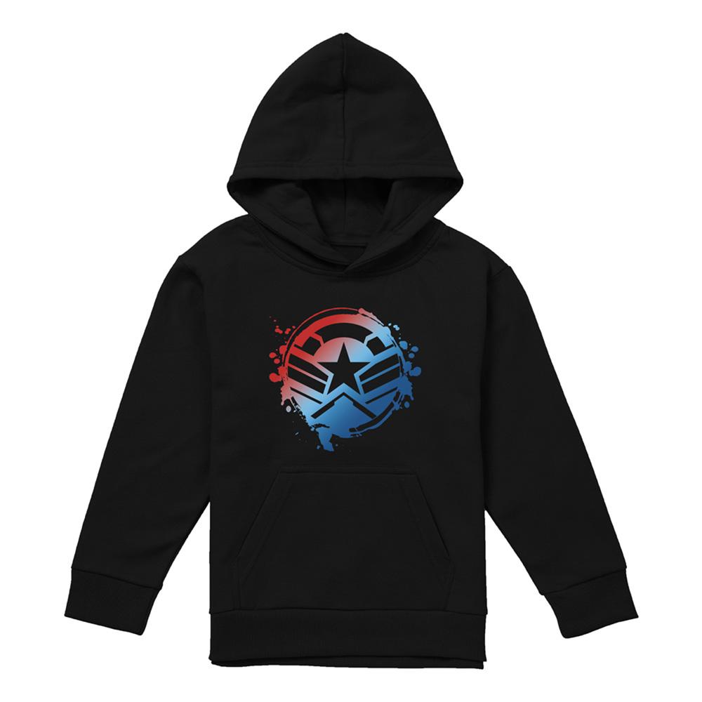 Captain America Childrens/Kids Gradient Shield Pull Over Hoodie