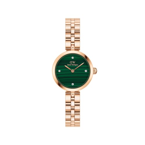 Daniel Wellington Women's DW Elan Jewelry Watch 22 RG Real Malachite, Elegant Luxury Watch, Popular Gift