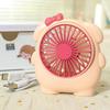 Cute Cartoon Handheld Mini USB Rechargeable Portable Fan