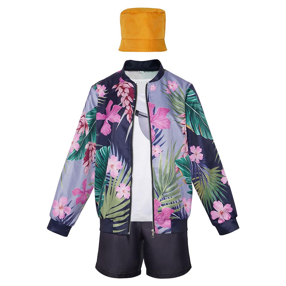 

K-pop Зои Косплей Куртка Шорты Шляпа Набор Костюм Охотников на Демонов Пальто С принтом Школьный Хэллоуин Карнавальная Вечеринка Повседневный Набор Одежды XXL