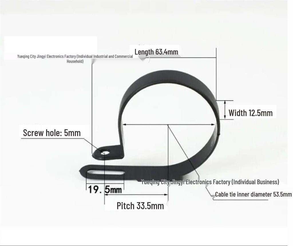 R-Type Plastic Nylon Draadklem U-Type Kabelbeheer Krimptang Vloergoot