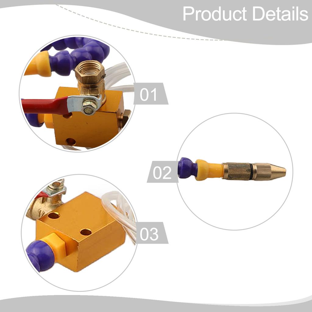 Safer Work Lubrication Spray System CNC Spray System Control Airflow Switch Cooling Effect Production Cost Saving