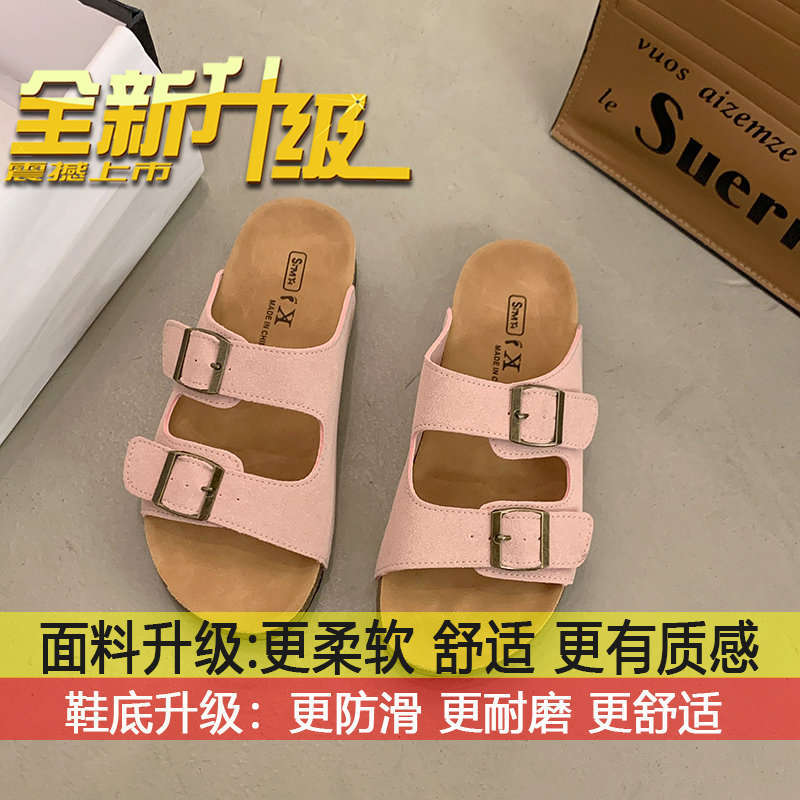 

Retro casual versatile girls beach shoes outer wear 2025 summer new soft-soled Boken shoes platform slippers women 35