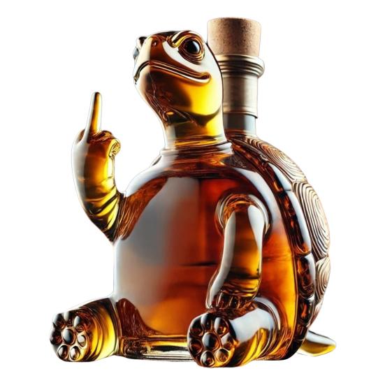 Tortoise Whiskey Bottle Sea Turtle Styling Design Glass Decanter Party Companion Decanter Bar