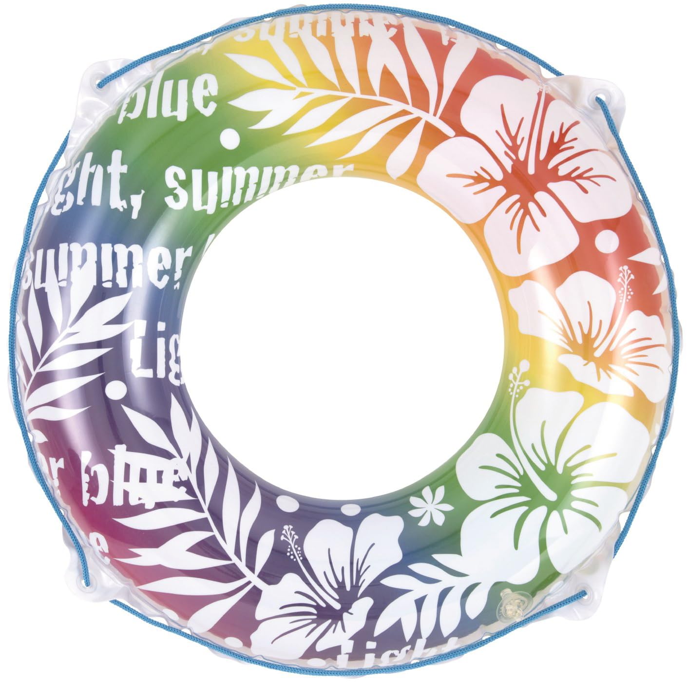 Livlight Children s Swim Ring, 70cm, Rainbow Hibiscus Design, WR00758 (Swimming Ring, Water Play)