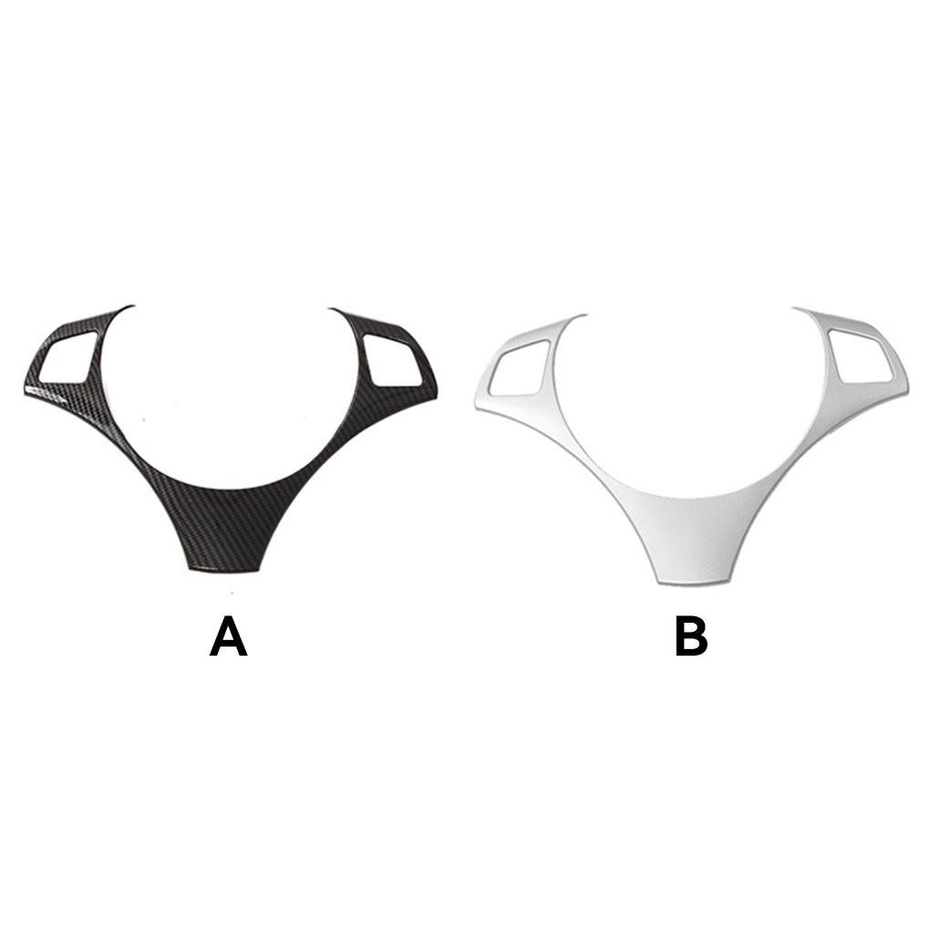 Carbon Fiber Car Steering Wheel Decoration Cover Vehicle Trim Modification Fitting Control Moulding Frame Sticker