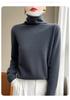 Women's Double-Layer Color Block Turtleneck Sweater