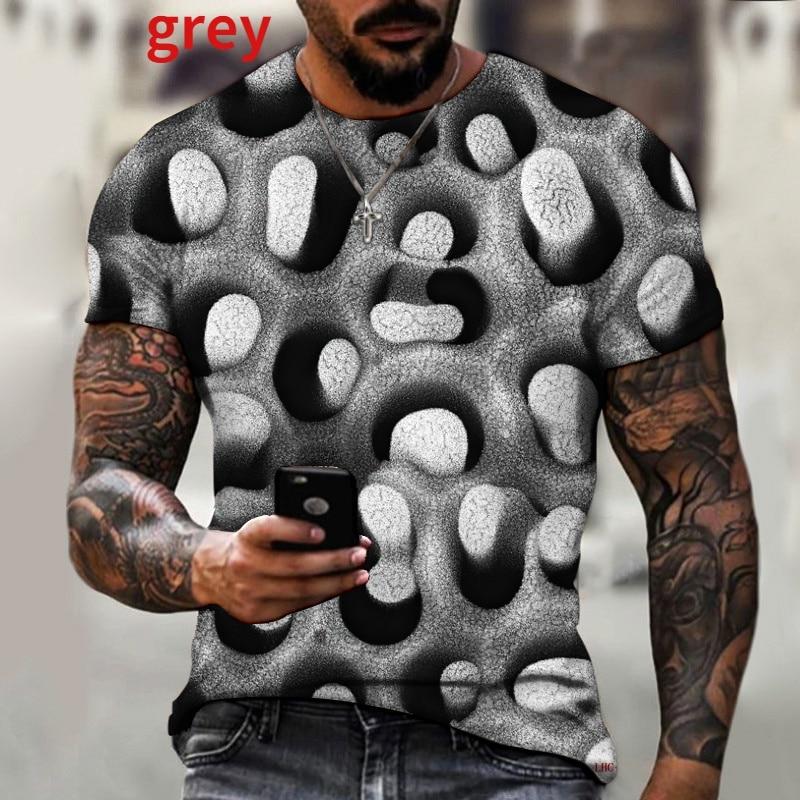 

Мужские классные футболки с трехмерным узором и короткими рукавами, красочные мужские футболки с 3D принтом XXS-6XL