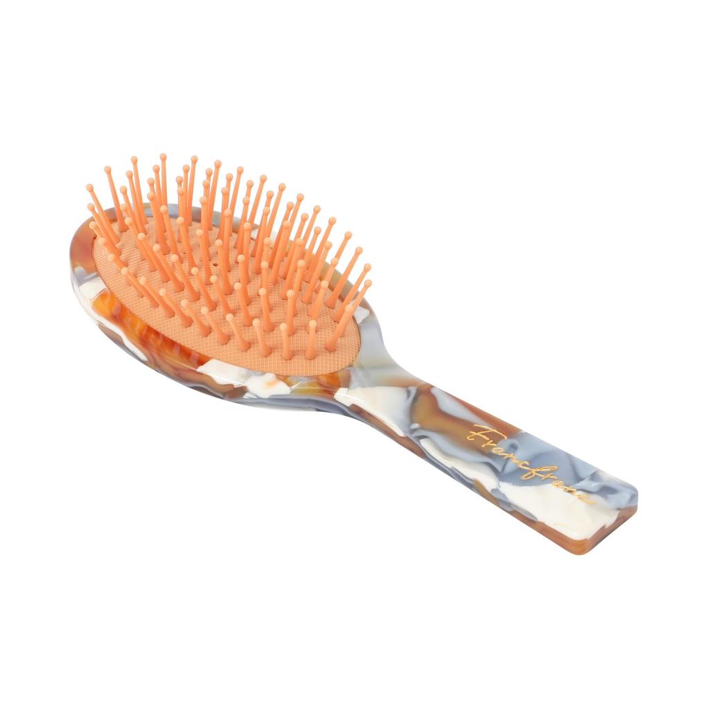 Francfranc Oval Hair Compact Hairbrush, Brown, Comb, Care,