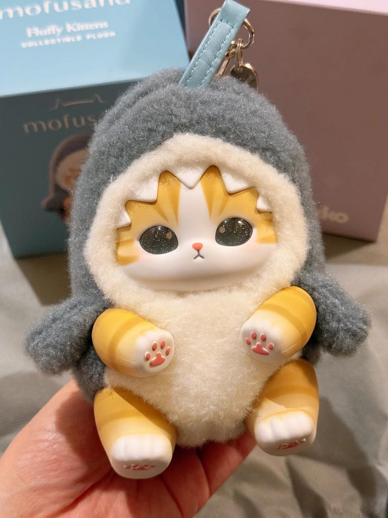 New Cute Cat Sparkling Shark Cat Series Blind Box Vinyl Plush Bag Decorative Surprised Box Girl Christmas Birthday Holiday Gift